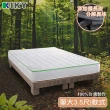 【KIKY】二代法式竹炭消臭獨立筒床墊(單人加大3.5尺)