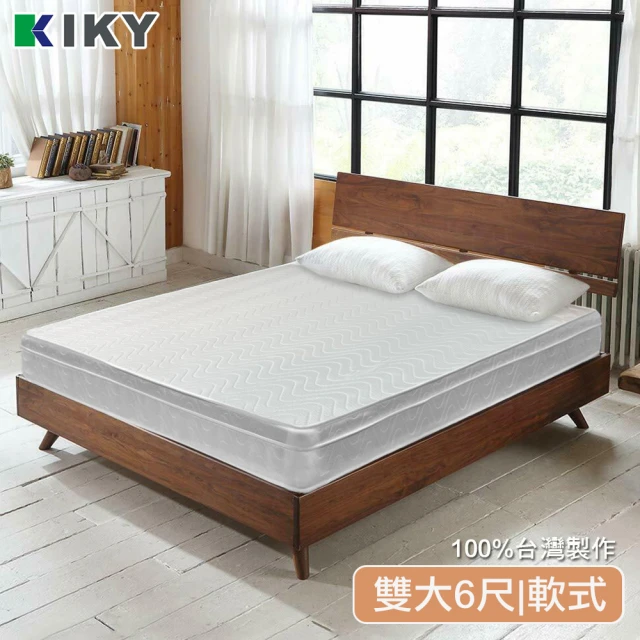 【KIKY】二代美式3M吸溼排汗三線獨立筒床墊(雙人加大6尺)