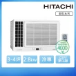 【HITACHI 日立】3-4坪一級變頻側吹窗型冷氣(RA-28QR)