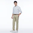 【NAUTICA】男裝 吸濕排汗休閒條紋長袖襯衫(白色)