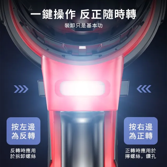 【Ogula 小倉】電鑽 288VF紅色衝擊電鑽 雙電+鑽頭配件(電鑽/衝擊鑽/電動螺絲刀/電動起子)