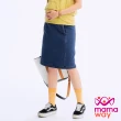 【mamaway 媽媽餵】針織剪接牛仔孕婦裙(藍色)