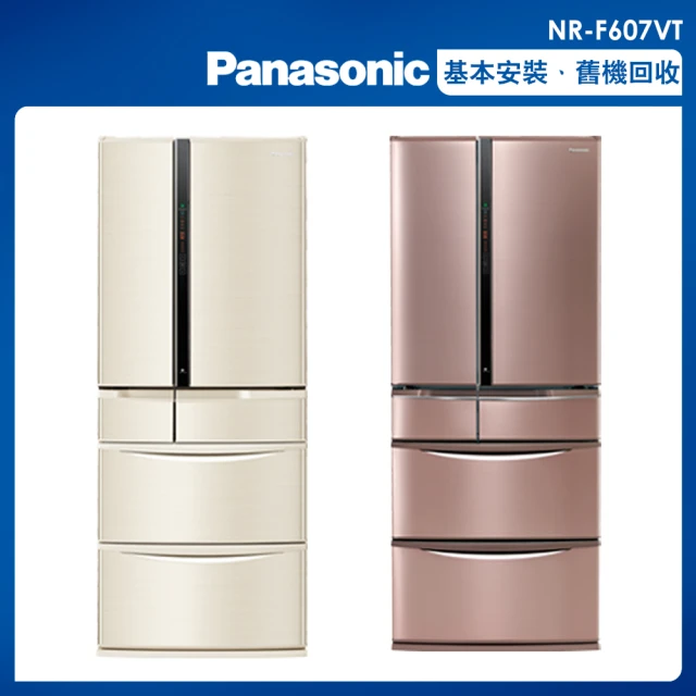 【Panasonic 國際牌】日本製601公升一級能效鋼板系列對開六門變頻冰箱(NR-F607VT)