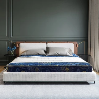 【KIKY】二代日式藍鑽蓆面硬式彈簧床墊(雙人5尺)
