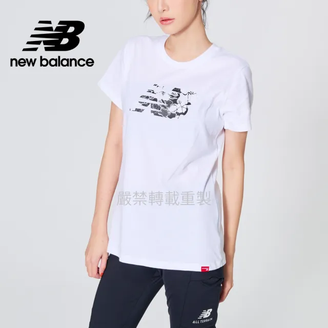 【NEW BALANCE】NB 短袖上衣_女裝_白色_WT21804WT