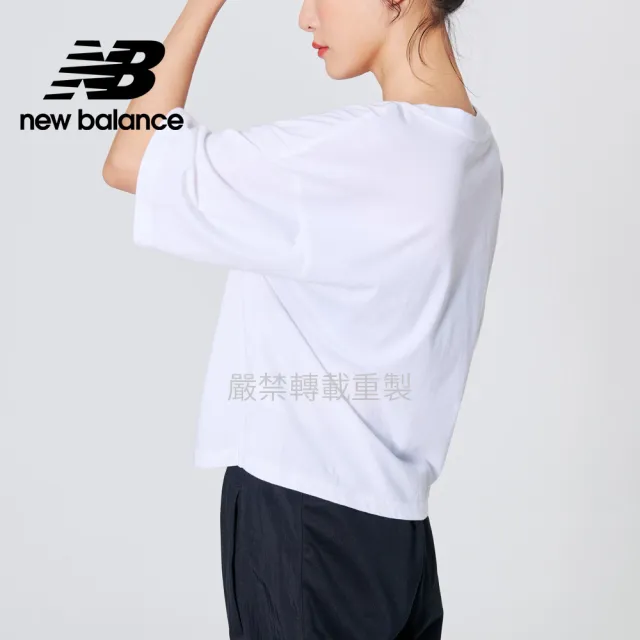 【NEW BALANCE】NB 短袖上衣_女裝_白色_WT21521WT