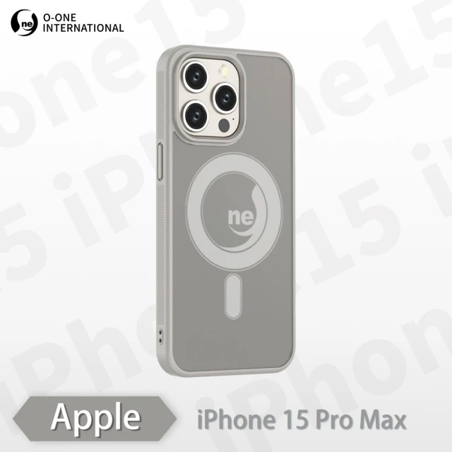 o-one Apple iPhone 15 Pro Max O-ONE MAG軍功II磨砂磁吸防摔殼