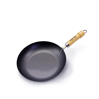 【極PREMIUM】不易生鏽窒化鐵平底鍋24cm(日本製極鐵鍋無塗層)