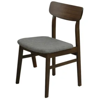 【NITORI 宜得利家居】◆木質餐椅 FILLN3 MBR/GY 45(FILLN 餐椅)