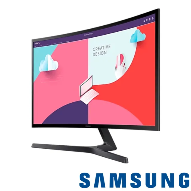 【SAMSUNG 三星】(5入組)S27C366EAC 27型 VA 曲面螢幕(1800R/FreeSync/TUV護眼)