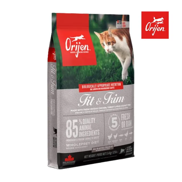 【Orijen】歐睿健-無穀貓配方 5.4kg/12lb（鮮雞愛貓/鮮雞室內貓）(貓糧 貓飼料 貓乾糧)