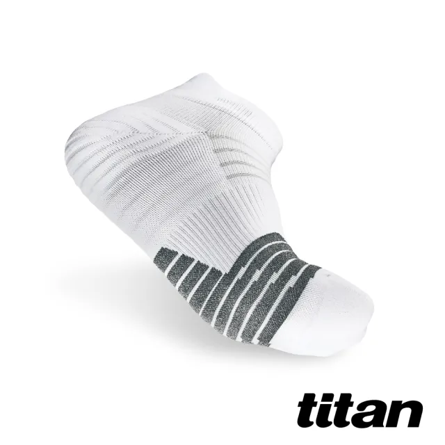 【titan 太肯】薄型跑襪 Elite 踝型_白色(止滑穩定 ~越野跑健身房推薦)