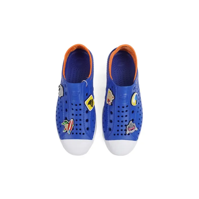 【SKECHERS】Guzman Steps 童鞋 水鞋 雨天 游泳 戲水 透氣 可踩後跟 藍(406811LBLOR)