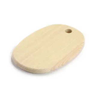 【台隆手創館】日本製四万十川檜木餐桌砧板-S-橢圓(檜木砧板)