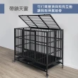 【生活藏室】重型鍍鋅折疊狗籠XL款108x70x98cm(狗屋 鍍鋅籠 寵物籠 狗籠 籠子 折疊籠)