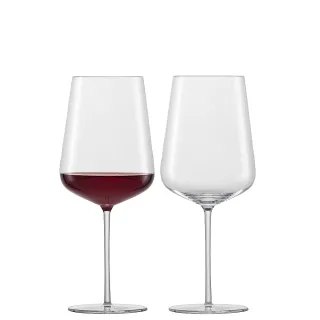 【ZWIESEL GLAS】ZWIESEL GLAS Vervino 類手工波爾多紅酒杯742ml 二入組(紅酒杯/白酒杯/品酒杯)