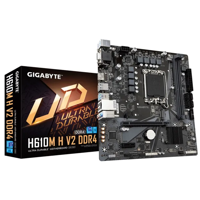 【GIGABYTE 技嘉】組合套餐(Intel i5-12400+技嘉H610M H V2 DDR4+美光 DDR4 3200 8G)