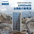 【Philips 飛利浦】DLP7728N 10000mAh  2孔輸出 太陽能行動電源(有太陽就有電/多孔輸入)