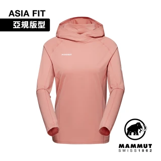 【Mammut 長毛象】Selun FL Sun Hoody AF Women 機能套頭連帽上衣 石英粉 女款 #1016-01410