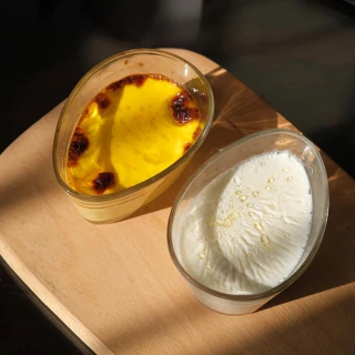 【茉家】雞蛋型耐高低溫強化玻璃碗-2入(含蓋子)