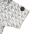 【LE COQ SPORTIF 公雞】高爾夫系列 男款灰色艾菲爾鐵塔印花吸汗速乾抗UV短袖POLO衫 QGT2J205