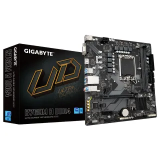 【GIGABYTE 技嘉】組合套餐(技嘉 B760M H DDR4+美光 DDR4 3200/8G+美光 BX500-1TB SSD)