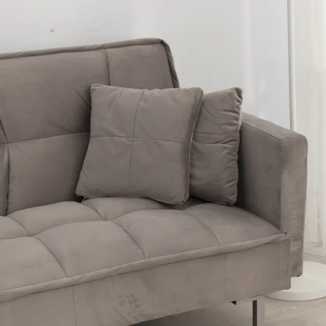 【IDEA】法歐菱格短絨鬆軟三段調整沙發床/布沙發(6色任選)