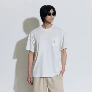 【GAP】男裝 Logo純棉圓領短袖T恤-白色(460846)
