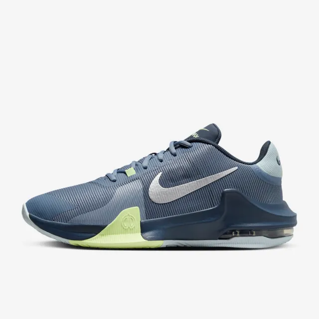 【NIKE 耐吉】運動鞋 籃球鞋 休閒鞋 男鞋 AIR MAX IMPACT 4 灰藍 緩震 包覆(DM1124402)