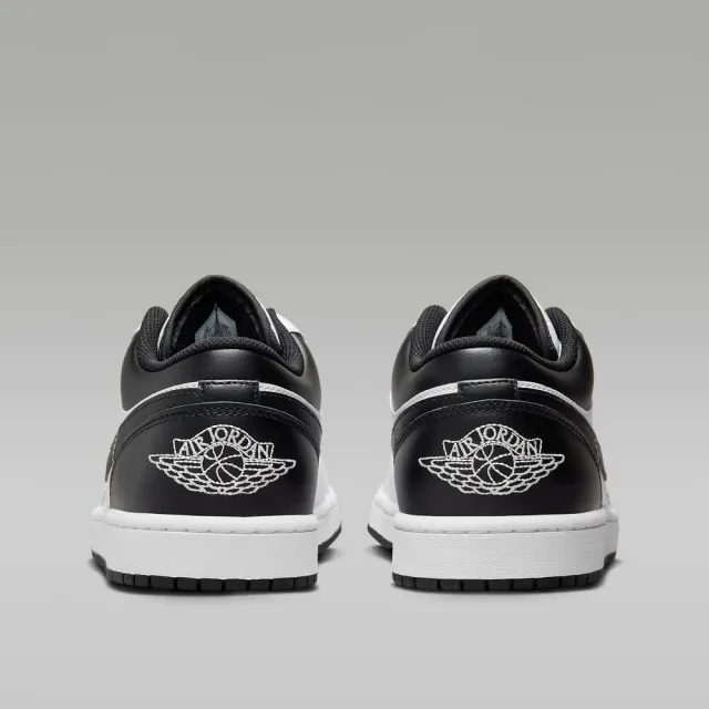 【NIKE 耐吉】運動鞋 籃球鞋 男鞋 AIR JORDAN 1 LOW White Black 白黑 AJ1 喬丹 低筒 緩震(553558132)