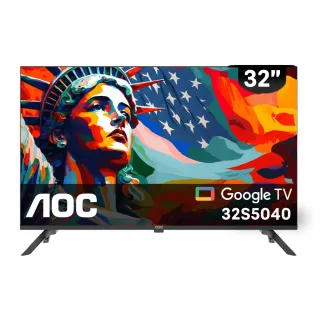 【AOC】AOC 32吋Google TV智慧聯網液晶顯示器(32S5040)