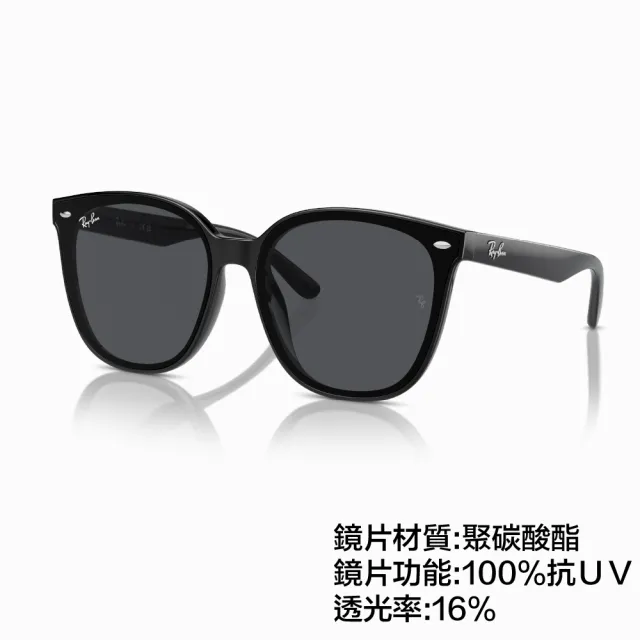 【RayBan 雷朋】大鏡片 膠框 太陽眼鏡 墨鏡(RB4423D 601/87、 645087、 601/93)