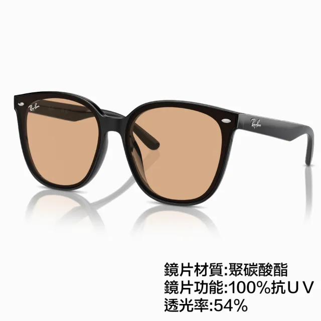 【RayBan 雷朋】大鏡片 膠框 太陽眼鏡 墨鏡(RB4423D 601/87、 645087、 601/93)