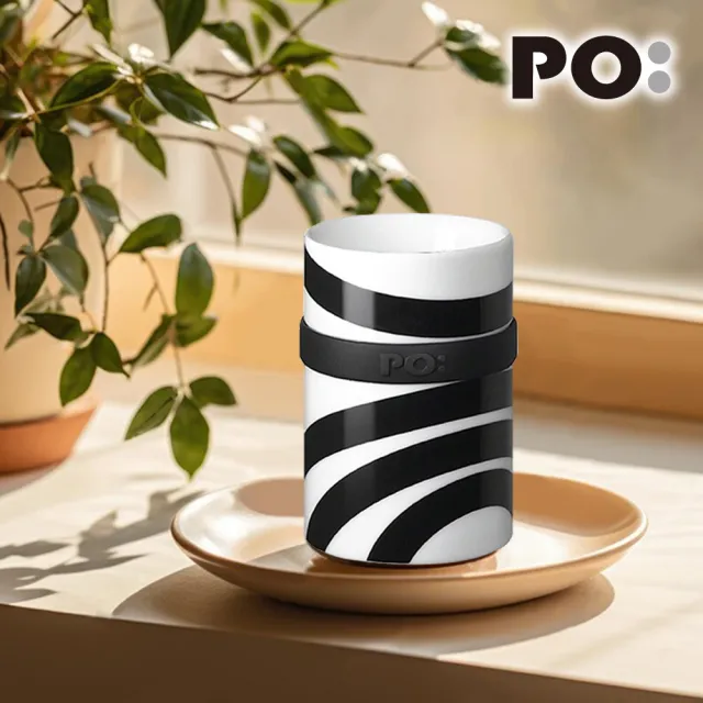 【PO:Selected】丹麥雙層陶瓷馬克杯200ml(聲納)