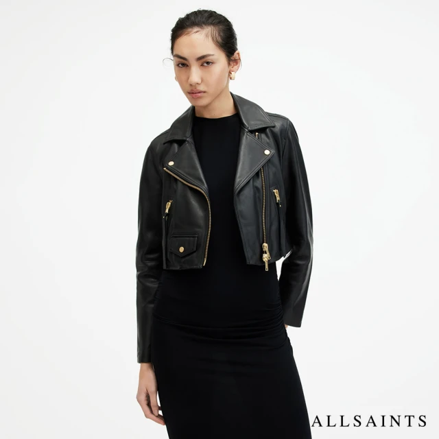 ALLSAINTS ELORA 修身短版羊皮騎士皮衣 WL166X(修身版型)