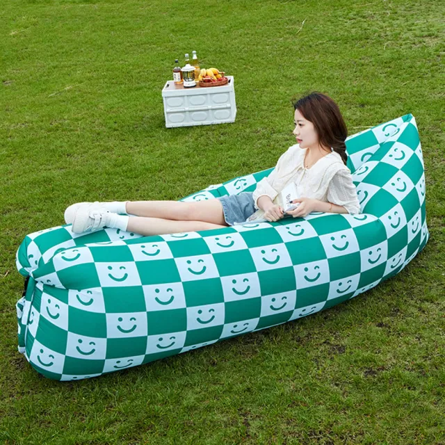 【SUNORO】戶外空氣沙發躺椅 午睡沖氣床墊(充氣床 懶人沙發 懶骨頭椅 露營 野餐)