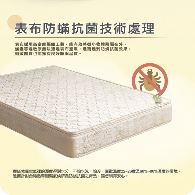 【睡夢精靈】秘密花園舒柔型乳膠三線獨立筒床墊(雙人5尺)