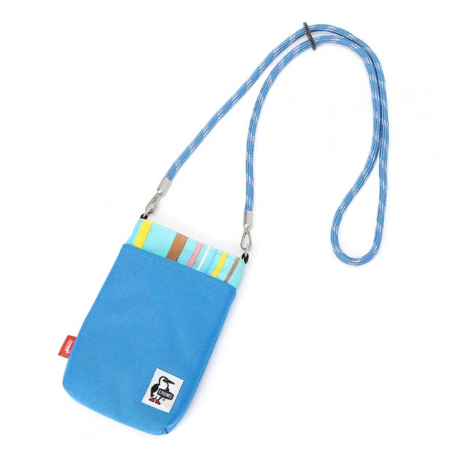 【CHUMS】CHUMS 休閒 男女 Rope Shoulder Pouch Sweat Nylon隨身肩背包 Happy Rainbow(CH603617Z308)