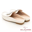 【CUMAR】大方鑽飾扣穆勒鞋(米白色)