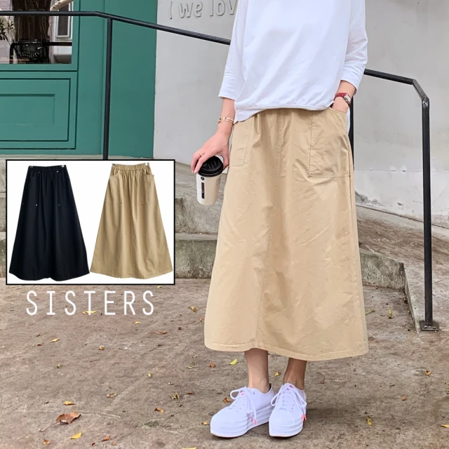 SISTERS 洗舊感中高腰彈性修身牛仔褲 長褲/S-3L(