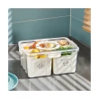 【沐森活】冰箱保鮮收納盒(保鮮/瀝水兩用)