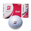 【BRIDGESTONE 普利司通】Super Straight 高爾夫球(直遠型三層球 珍珠白 12顆/盒)