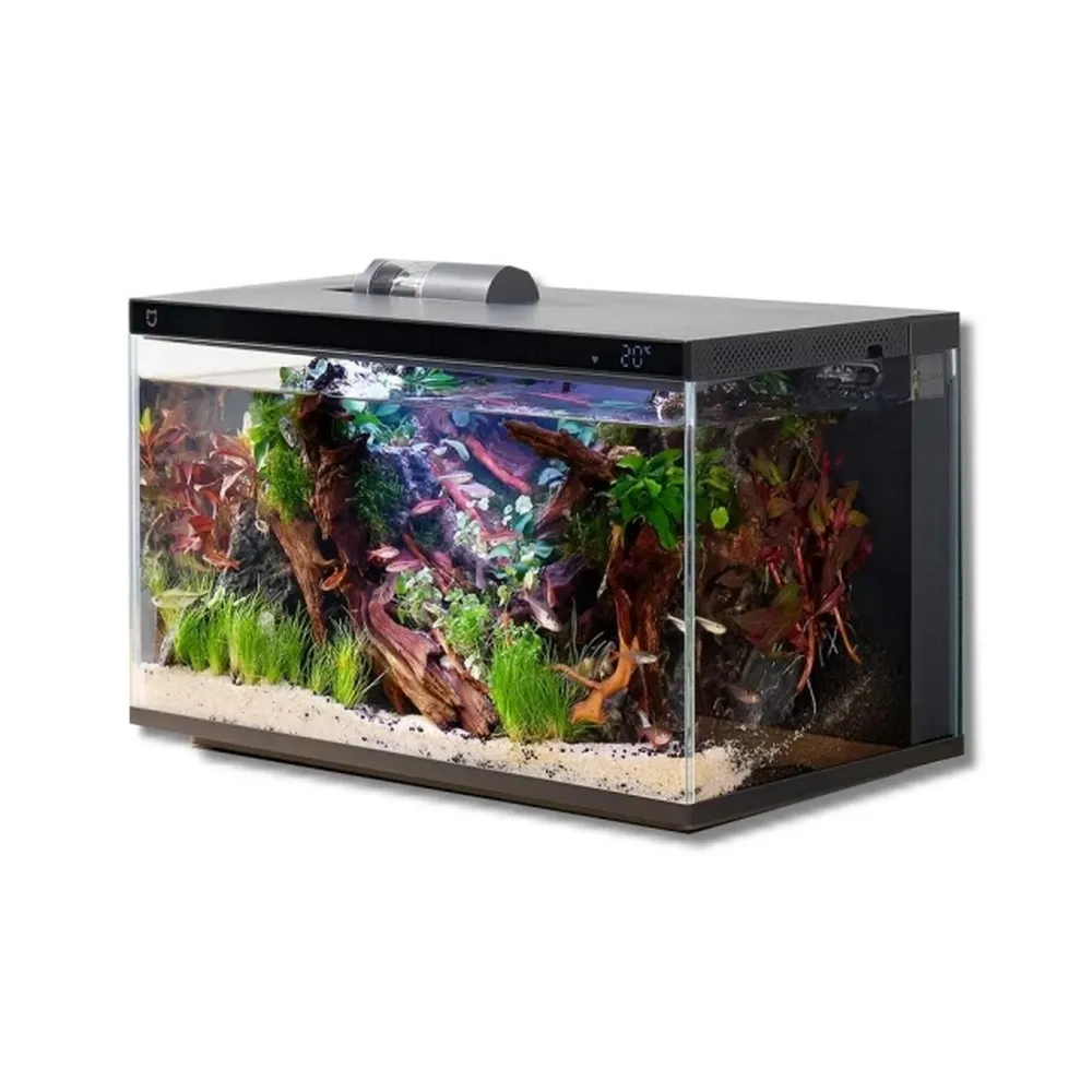 【小米】米家智能魚缸 水族箱 20L(魚缸 蝦缸 自動餵食 過濾 循環 免換水 生態 造景 米家APP)