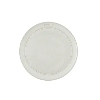 【法國Staub】圓形陶瓷盤20cm-松露白