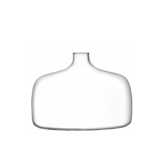 【LSA】VESSEL寬底窄口花瓶H18cm-透明(英國手工玻璃家居藝品)