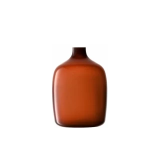 【LSA】VESSEL窄口花瓶H27cm-琥珀色(英國手工玻璃家居藝品)