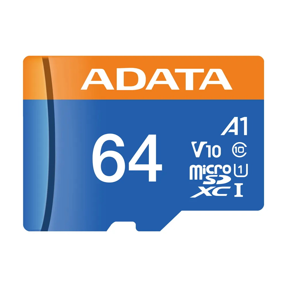 【ADATA 威剛】64GB 100MB/s microSDXC TF UHS-I U1 A1 V10 記憶卡