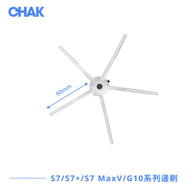 【CHAK恰可】Roborock石頭 S7/S7+/S7 MaxV/G10系列 副廠配件耗材超值組(主刷x1 邊刷x4 濾網x4 拖布x2)