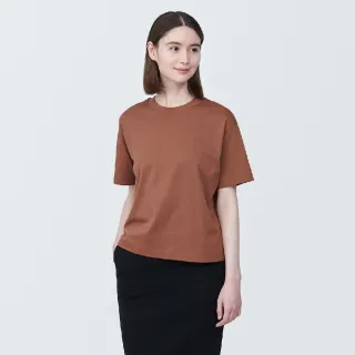 【MUJI 無印良品】女棉混天竺圓領短袖T恤(共9色)