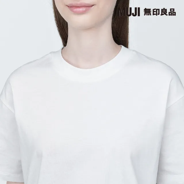 【MUJI 無印良品】女棉混天竺圓領短袖T恤(共9色)